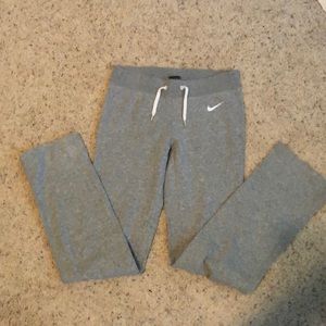 Gray Nike sweatpants